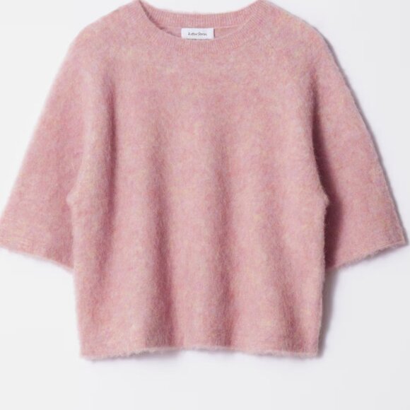 & Other Stories Alpaca-Blend Knitted Top in Pink - Picture 1 of 4